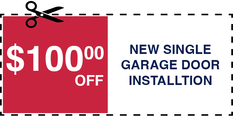 100 off garage door repair