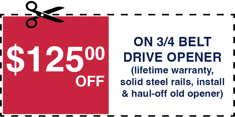 125 off garage door opener