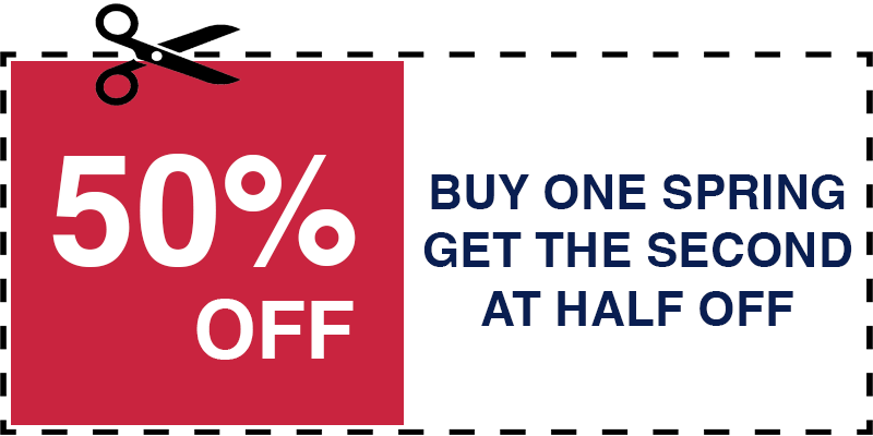 HALF OFF GARAGE SPRING